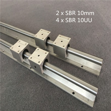 2PCS SBR 10mm Linear Rail 2pcs SBR10 1200 1500mm Fully Supported Slide Shaft Rod Guide with 4pcs SBR10UU Block 2024 - compre barato