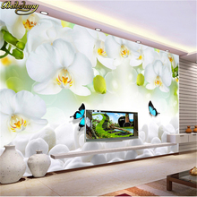 Beibehand-papel de parede 3d, foto, grande, papel de parede personalizado, flor bonita, videira, mural, adesivos de parede 2024 - compre barato