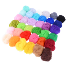 Wool Felt Fiber 36 Non-repetitive Colors 3g Felting Wool Fiber Felt Starter DIY Kit For Needle Felting Handmade 2024 - buy cheap