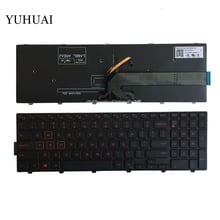 US keyboard For Dell Inspiron 15-5577 5576 5749 7557 7559 3541 3542 3543 5542 5545 Laptop English Keyboard With Backlit/frame 2024 - buy cheap