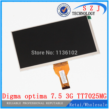 New 7" inch for Digma optima 7.5 3G TT7025MG 30pins LCD Display Screen Panel Matrix 1024*600 TFT replacement Free Shipping 2024 - buy cheap