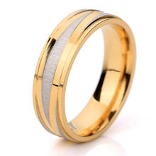 Party Jewelry Gift for Women Wedding or Engagement Accessory Gold Color Stainless Steel Rings 2024 - buy cheap