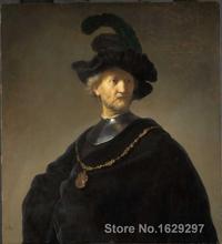 Figure Art Paintings by Rembrandt van Rijn Old Man with a Gold Chain High Quality Hand painted Canvas reproduction 2024 - buy cheap