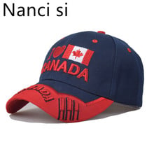 Nanci si Canada Flag Eagle Embroidery Baseball Cap Cotton Snapback Cap Casquette Hat Fitted Casual Gorras Dad Hats For Men Women 2024 - buy cheap