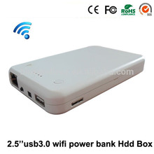 Apoio router wi-fi 2.5 USB3.0 caixa de disco rígido externo caixa de wi-fi com banco de potência com suporte para até 1 TB hdd caixa 2024 - compre barato