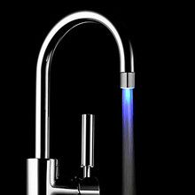 Temperature Sensor 3 Color Kitchen Water Tap Faucet Glow Shower LED Light Glow LED Light for Kitc Hotel Restaurant Most Popular 2024 - buy cheap