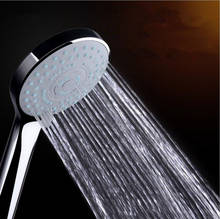 2018 ABS Chrome Finish Water Saving High Pressure Plastic Bathroom Hand Held Round Shape Shower Head 2024 - buy cheap