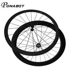 Ponabet-conjunto de rodas tubular de carbono ultraleve, envio grátis, 23mm de largura, 38mm + 60mm, 1250g 2024 - compre barato
