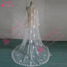wedding accessories Long Wedding Bolero Lace Long sleeve elegant Bridal Jacket Ivory wedding shawl  vestidos de noite Z525 2024 - buy cheap