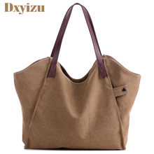 Big Size New Desigh Women Autumn Canvas Shoulder Bag Female Casual Bags Large Capacity Hand Bags Solid Crossbody Tote bolsas 2024 - buy cheap