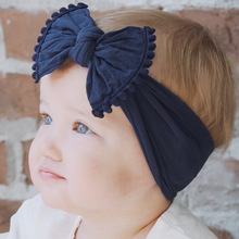 New Cotton Blend Nylon Bow Baby Infant Headbands Bows Toddler Turban Knot Head Wrap Hair Accessories Birthday Gift Photo Shoot 2024 - buy cheap