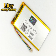 1,0 MM 5pin 3840100 conector de 3,7 V 2000mah batería de polímero de litio para tablet pc 7 pulgadas MP3 MP4 MP5 de la batería 2024 - compra barato