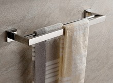 Toallero cuadrado SUS 304 de acero inoxidable, soporte de toalla doble montado en la pared del baño, SM008-1 2024 - compra barato