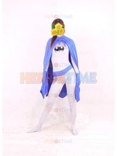 Batman Costume Purple & White Spandex Superhero Batman Cosplay Zentai Suit hot sale halloween show costume 2024 - buy cheap