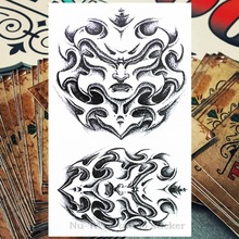 Nu-TATY devil masks Temporary Tattoo Body Art, 12*20cm Flash Tattoo Stickers, Waterproof Fake Tatoo Henna Sticker 2024 - buy cheap