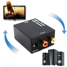 Toslink adaptador de conversor de áudio, óptico coaxial digital para analógico rca l/r 3.5mm 2024 - compre barato