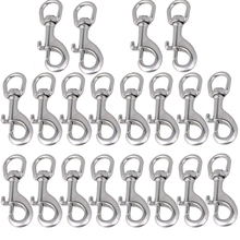 20Pcs 304 Stainless Steel Length 80mm Swivel-Eye Bolt Snap Hook Round Eye Swivel Keychain Strap 2024 - buy cheap