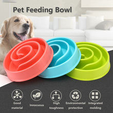 2019 Portable Pet Dog Feeding Bowls Puppy Slow Down Eating Feeder Dish Bowl for Prevent Obesity Dogs Supplies Dropshipping 2024 - buy cheap