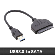 Cabo Adaptador 22pin SATA USB3.0 Para 2.5 polegada HDD Laptop Disco Rígido SSD SATA Cabo Conversor USB 3.0 para SATA 2024 - compre barato