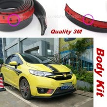 Автомобильный передний дефлектор губ, юбка губ для HONDA Jazz Fit/рамы корпуса, боковая защита/спойлер, подъемник, автомобильный объемный спойлер 2024 - купить недорого