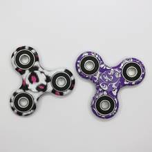 7.5cm Muticolor ABS Plastic Spinner Three Leaves Hand Fidget Metal Spinner Anti Stress Toys Christmas Baby Birthday Gifts 2024 - buy cheap