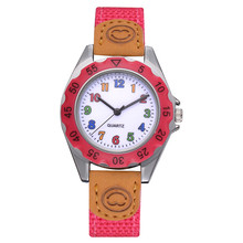 #5001Kids Girls' Fashion Colorful Strap Arabic Number Sport Quartz Wrist Watch Featur reloj mujer New Freeshipping Hot sales 2024 - buy cheap