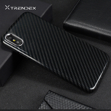 Чехол TRENDEX для Apple iPhone 12 11 PRO XS MAX XR 8, гибридный защитный чехол из 100% натурального углеродного волокна, чехол-накладка 2024 - купить недорого