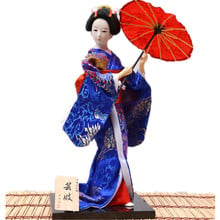 Miniaturas de belleza japonesas, muñecas antiguas de Geisha, accesorios de decoración del hogar de boda, adorno Feng Shui, artesanías, regalos para amigos 2024 - compra barato