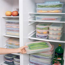 Еда контейнер Пластик Еда контейнер четкое холодильник овощи фрукты яйца Еда Сохранение Коробка для хранения Кухня поставки 2024 - купить недорого