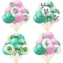 15pcs Thicken 12" Latex Confetti Balloons Flamingo Panda Ballon Babyshower Balloons Birthday Party Decorations Adult Kids Baloon 2024 - buy cheap