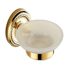 Accesorio de baño de Color dorado, Latón Dorado montado en la pared, plato de soporte para jabón, aba612 2024 - compra barato