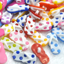 50/100pcs Plastic Mix Slipper Buttons 22mm Sewing Craft Back Holes PT118 2024 - buy cheap