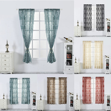 Peony Pattern Curtain Tulle Door Window Curtain Drape Panel Sheer Scarf Valances Classic Modern Bedroom Living Room Curtains 2024 - buy cheap
