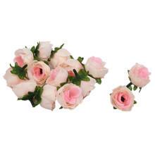 Flor artificial de seda com cabeça de rosa 20 com 3cm, para decoração de festas e casamentos, faça você mesmo, guirlanda de flor falsa 2024 - compre barato
