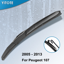 YITOTE Hybrid Wiper Blade for Peugeot 107 26" Fit Hook Arm 2005 2006 2007 2008 2009 2010 2011 2012 2013 2024 - buy cheap