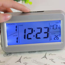 Светодиодный Будильник с будильником и календарем, температурные часы с подсветкой, светодиодный Будильник, цифровые модные креативные умные часы, настольные часы 2024 - купить недорого