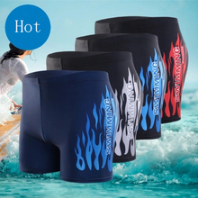 Bañadores deportivos cortos para hombre, ropa de baño Sexy con fuego, zwembroek heren, bañadores, ropa de playa, Sunga 2024 - compra barato