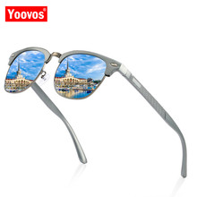 Yoovos 2021 polarizado óculos de sol dos homens do vintage marca designer clássico óculos de sol compras uv400 moda oculos de sol feminino 2024 - compre barato