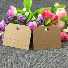 100Pcs/Lot 5x6cm Creative Design Earrings Card Necklace Bracelet Display Packaging Card With Earrings Hole Necklace Card Slot 2024 - buy cheap