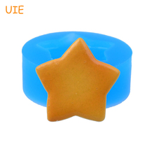 QYL261U 21.8mm Star Cookie Silicone Mold - Cake Decoration, Fondant Craft, DIY Biscuit Baking, Chocolate, Candy, Gum Paste Resin 2024 - buy cheap