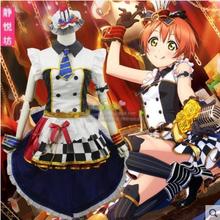 Free shipping Anime Love Live COSPLAY Hoshizora Rin COS Halloween Party Cosplay Maid outfit lolita dress Costumes 2024 - buy cheap