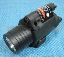 Tactical M6 red laser LED white Flashlight+ Red Laser QD Mount BL tactical flashlight 2024 - купить недорого