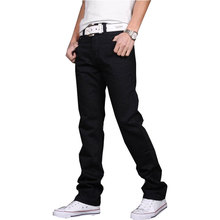 2019 Men's New Fashion Black jeans Slim Straight pants Men's trend Casual Business Trousers More size 27-33 34 36 38 40 2024 - buy cheap