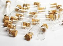 100pcs 11x22mm  Glass Vial Pendant Glass Wish Bottle  with wood cork  DIY Jewelry Findings 2024 - buy cheap