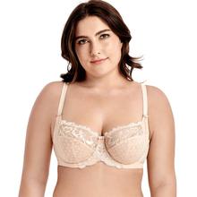 Women's Lace Full Coverage Underwire Non Padded Support Bra Plus Size 2024 - buy cheap