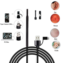 Mini Endoscope Camera Ear Cleaning USB Cable Micro Cam Inspection Camera Flexible Borescope For Android OTG Phone&PC 2024 - buy cheap