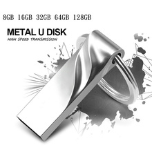 New Metal USB Flash Drive Pendrive 128GB 64GB 32GB 16GB 8GB Flash Memory Stick Pen Drive USB Stick High Speed USB Stick 2024 - buy cheap