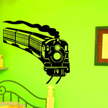 Виниловая поезд стены Стикеры военный Водонепроницаемый наклейки на стены дома Спальня художественная декоративная стена MuralY-652 2024 - купить недорого