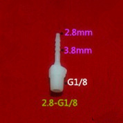 Tubo ftting de 2,8mm * G1/8 ", Conector de plástico, adaptador de manguera, acoplamiento reductor, reductor concéntrico 2024 - compra barato