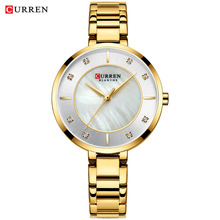 CURREN Women Watches Luxury Fashion Lady Watch Stainless Steel Dress Women Watch Quartz Wrist Watch Feminino Montre Femme Curren 2024 - buy cheap